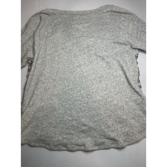Express Women's Solid Gray Sequin Sweater Long Sleeve, Size M - Picture 7 of 7